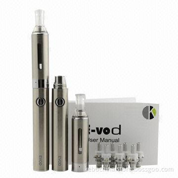 E-cigarette with Metalized battery tip and 500 real puffs